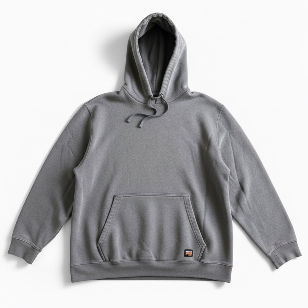Timberland PRO Hoodie Workwear Pullover Gray Logo Sweatshirt XL